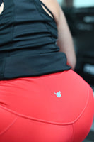 Buttery Soft Old Bull Leggings - Red